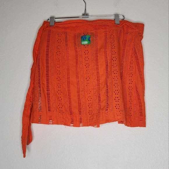 Free People x Damson Madder Fiji Mini Wrap Skirt 10 - Picture 4 of 10